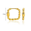 Wholesale Minimalist Copper Earrings With Electroplating Treatment