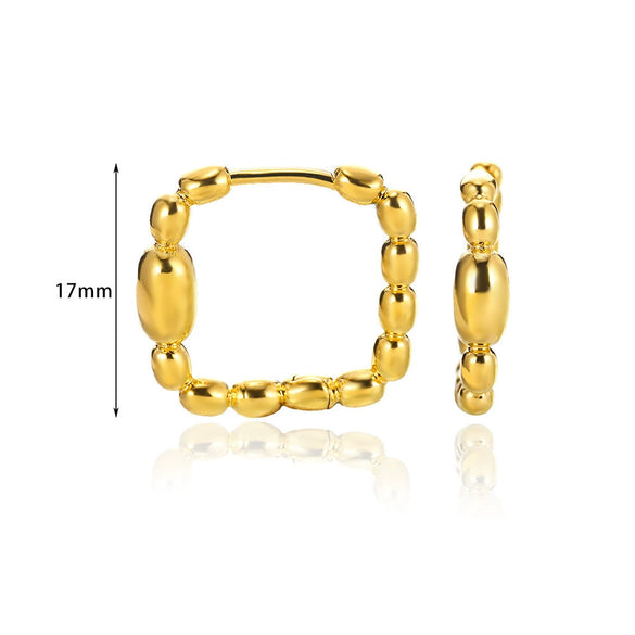 Wholesale Minimalist Copper Earrings With Electroplating Treatment