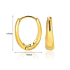 Wholesale Minimalist Copper Earrings With Electroplating Treatment