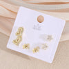 Wholesale Minimalist Copper Earrings With Heart Drop Geometric Shapes Electroplated For Women