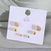 Wholesale Minimalist Copper Earrings With Heart Drop Geometric Shapes Electroplated For Women