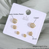 Wholesale Minimalist Copper Earrings With Heart Drop Geometric Shapes Electroplated For Women