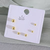 Wholesale Minimalist Copper Earrings With Heart Drop Geometric Shapes Electroplated For Women