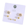 Wholesale Minimalist Copper Earrings With Heart Drop Geometric Shapes Electroplated For Women