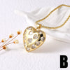 Wholesale Minimalist Copper Heart Shape Pendant Necklace Gold Plated For Women