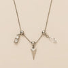 Wholesale Minimalist Copper Heart Shape Zircon Necklace For Women With Electroplating
