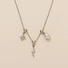 Wholesale Minimalist Copper Heart Shape Zircon Necklace For Women With Electroplating