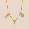 Wholesale Minimalist Copper Heart Shape Zircon Necklace For Women With Electroplating