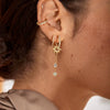 Wholesale Minimalist Copper Inlaid Zircon Ear Bone Clip Earrings