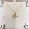 Wholesale Minimalist Copper Natural Freshwater Pearl Pendant Jewelry With Rice And Droplet Shapes And Seashell Motherofpearl Star Pattern