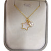 Wholesale Minimalist Copper Natural Freshwater Pearl Pendant Jewelry With Rice And Droplet Shapes And Seashell Motherofpearl Star Pattern