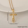 Wholesale Minimalist Copper Pendant Lip Necklace With Micropaved Star And Moon Cross Design