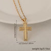 Wholesale Minimalist Copper Pendant Lip Necklace With Micropaved Star And Moon Cross Design