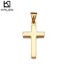 Wholesale Minimalist Cross Pendant Jewelry Titanium Steel Electroplated