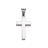 Wholesale Minimalist Cross Pendant Jewelry Titanium Steel Electroplated
