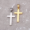 Wholesale Minimalist Cross Pendant Jewelry Titanium Steel Electroplated