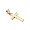 Wholesale Minimalist Cross Pendant Jewelry Titanium Steel Electroplated