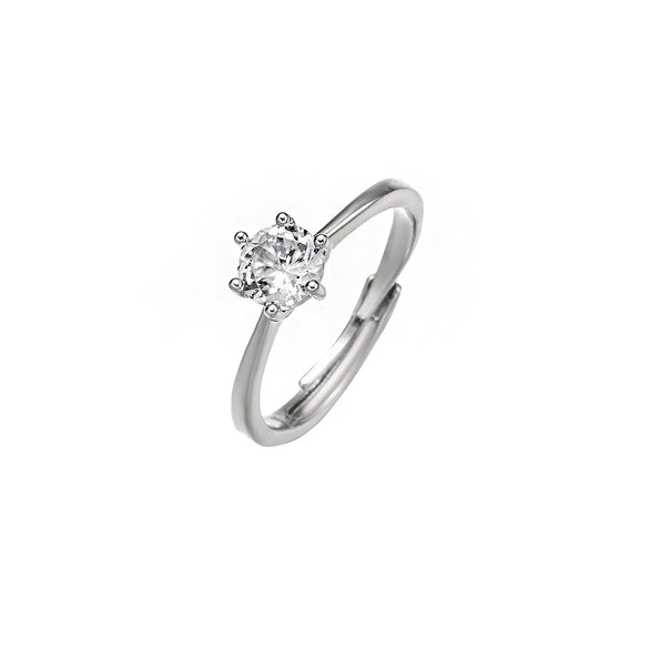 Wholesale Minimalist Diamond Copper Geometric Ring For Women