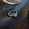 Wholesale Minimalist Diamond Copper Geometric Ring For Women