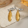 Wholesale Minimalist Drop Shape Geometric Stainless Steel Electroplated Earrings For Women