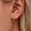Wholesale Minimalist Drop Shape Geometric Stainless Steel Pvd Plated Light Luxury Women's Ear Hook Earrings