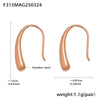 Wholesale Minimalist Drop Shape Geometric Stainless Steel Pvd Plated Light Luxury Women's Ear Hook Earrings