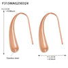 Wholesale Minimalist Drop Shape Geometric Stainless Steel Pvd Plated Light Luxury Women's Ear Hook Earrings