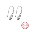 Wholesale Minimalist Drop Shape Silver Earrings