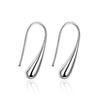Wholesale Minimalist Drop Shape Silver Earrings