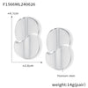 Wholesale Minimalist Drop Shape Titanium Steel Earrings With Electroplating Do Not Fade