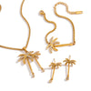 Wholesale Minimalist Electroplated Stainless Steel And Titanium Steel Jewelry Set For Women Including Earrings Necklaces And Bracelets