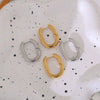Wholesale Minimalist Electroplated Titanium Steel U Shaped Earrings