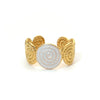 Wholesale Minimalist Fashion Stainless Steel Starfish Round Ring For Women With White Oil Dropping And Electroplating