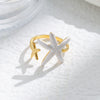 Wholesale Minimalist Fashion Stainless Steel Starfish Round Ring For Women With White Oil Dropping And Electroplating