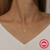 Wholesale Minimalist Fivepetal Flower Stacked Collarbone Necklace 925 Sterling Silver Ochain Electroplated For Women