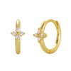 Wholesale Minimalist Fourleaf Clover Earring For Women S925 Silver With Electroplating