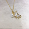 Wholesale Minimalist Freshwater Pearl And Seashells Butterfly Pendant Necklace With Rice And Droplet Shape Pearls And Copper Accessories