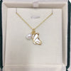Wholesale Minimalist Freshwater Pearl And Seashells Butterfly Pendant Necklace With Rice And Droplet Shape Pearls And Copper Accessories