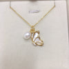 Wholesale Minimalist Freshwater Pearl And Seashells Butterfly Pendant Necklace With Rice And Droplet Shape Pearls And Copper Accessories