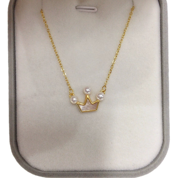 Wholesale Minimalist Freshwater Pearl Pendant Jewelry With Copper Accessories Flat Round And Bun Round Pearls