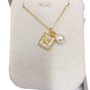 Wholesale Minimalist Freshwater Pearl Pendant Jewelry With Square And Butterfly Design Copper Accessories Rice And Droplet Shape Pearls