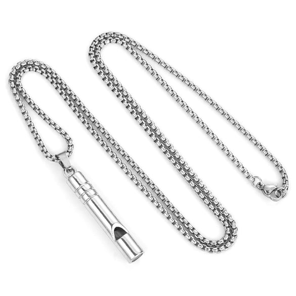 Wholesale Minimalist Geometric Alloy Pendant Necklace With Titanium Steel Keel Chain Electroplated For Men And Women Students Hiphop Couple Sweater Chain Accessories