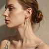 Wholesale Minimalist Geometric Copper Electroplated Devil's Eye Pendant Earrings Unisex
