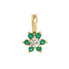 Wholesale Minimalist Geometric Copper Mixed Gemstone Inlay Pendant Necklace With O Chain For Women