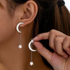 Wholesale Minimalist Geometric Copper Pendant Earrings For Women With Electroplating