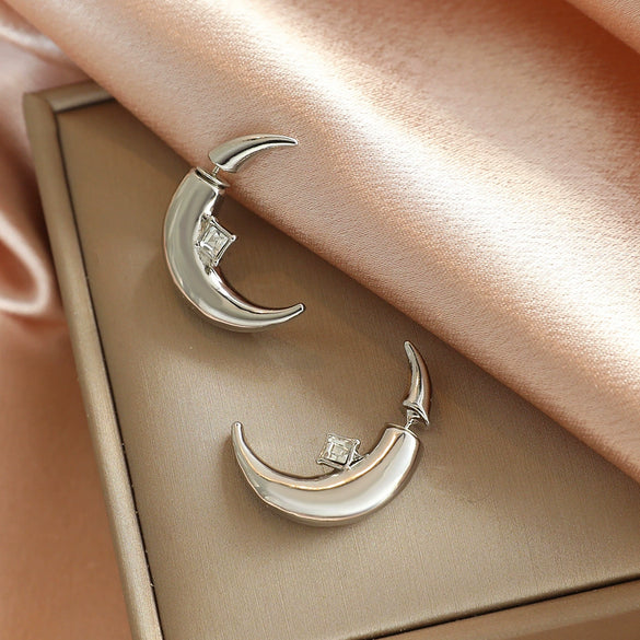 Wholesale Minimalist Geometric Copper Pendant Earrings For Women With Electroplating