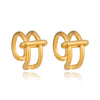 Wholesale Minimalist Geometric Cshaped Stainless Steel Real Gold Plated Ear Clips Jewelry For Women