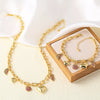 Wholesale Minimalist Geometric Heart Pendant Goldplated Copper Necklace For Women