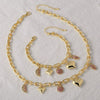 Wholesale Minimalist Geometric Heart Pendant Goldplated Copper Necklace For Women