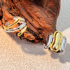Wholesale Minimalist Geometric Heart Shape Stainless Steel Ring With Electroplating For Unisex